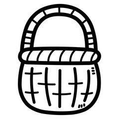 basket line icon style
