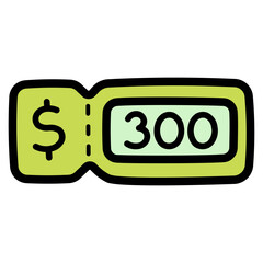 coupons filled outline icon style