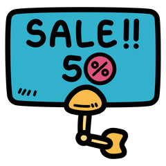 promotion filled outline icon style