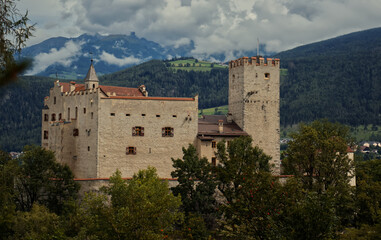 Fototapeta na wymiar Brunico Castle in South Tyrol.