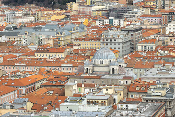 Fototapeta na wymiar View of Trieste, a city and seaport in northeastern Italy, Europe.