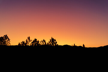Fototapeta na wymiar Colorful sunset and golden hour