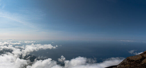 A panoramic view from the top of mount Pico
