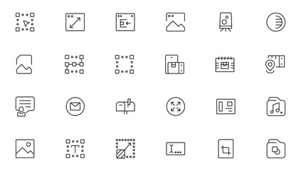 Programming coding icon set. Software development icon collection. Programmer and developer symbol vector illustration