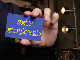 Self Employed is shown using the text