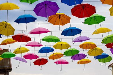 Obraz premium colorful umbrellas
