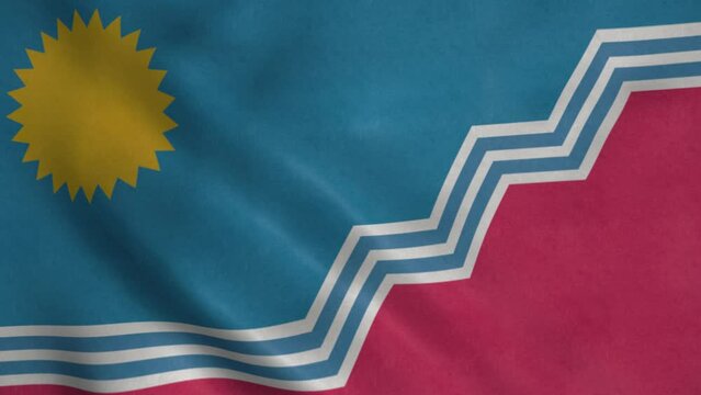 Flag of Sioux Falls, city of South Dakota, United States of America