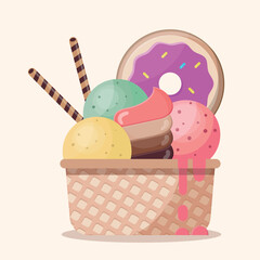 Sweet ice cream composition