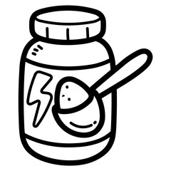 supplements line icon style