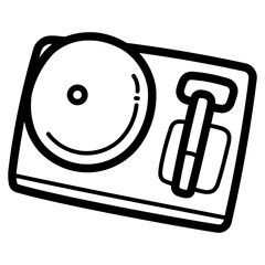 Ring bell line icon style