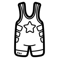 singlet line icon style