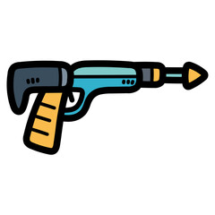 speargun filled outline icon style