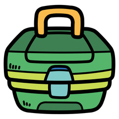 tackle box filled outline icon style