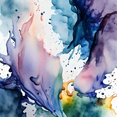 Wasserfarbe auf Papier