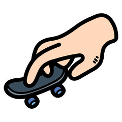 fingerboard filled outline icon style