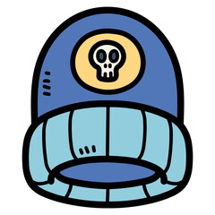 hat filled outline icon style