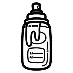 spray can line icon style