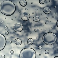 water drops on glass