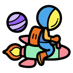 nasa filled outline icon style