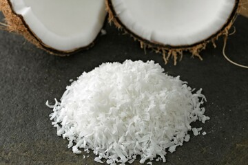 Stunning Close-Up of Coconut in Open Shell, Revealing its Natural Beauty in 4K Resolution