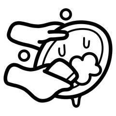 dish line icon style