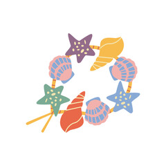 Summer Bracelet with seashell marine