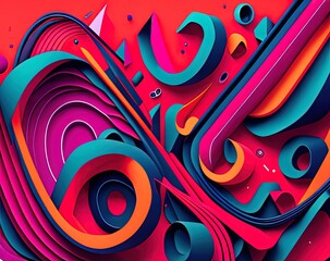 colorful wavy liquid abstract background for banner, flyer, poster, invitation, card, brochure, presentation