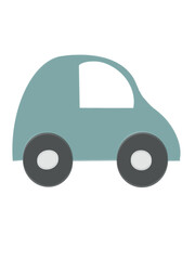 illustration blue car