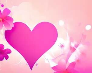 Fototapeta na wymiar pink and pink heart
