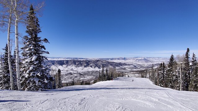 Steamboat ski resort scene