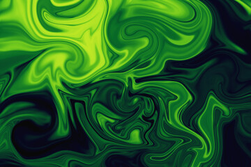 green slime fluid abstract background. swamp texture. 3D illustration