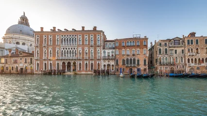 Fotobehang The Grand Canal in Venice at a beautiful sunny morning, Italy, Europe. © Viliam
