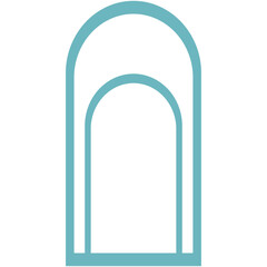 black silhouettes of Islamic windows.Arab frame .Ramadan kareem simbol icon.