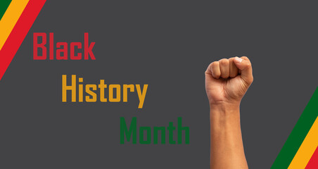 Black month in history. African American history. Celebrate annually. In February in the United States and Canada. Poster, card, banner