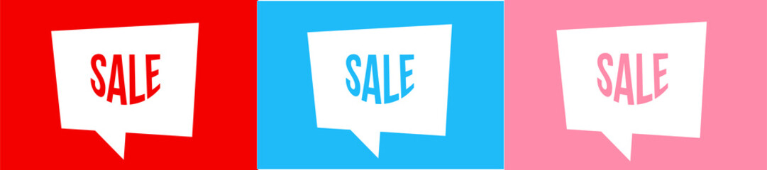 pink notice group that says sale