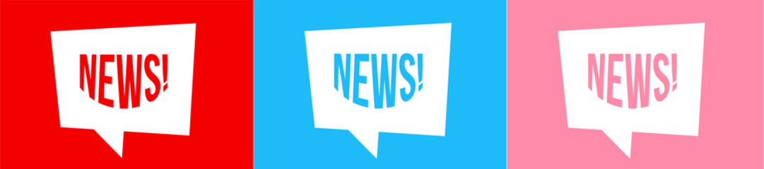 pink notice group that says news