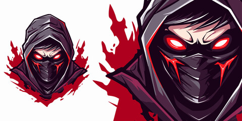 Powerful Zombie Ninja Logo Mascot: Stunning Vector Graphic for Competitive Sport and E-Sport Gaming Teams © Giu Studios