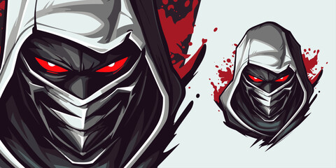 Agile Zombie Ninja Logo Mascot: Striking Vector Illustration for Professional Sport and E-Sport Gaming Teams © Giu Studios