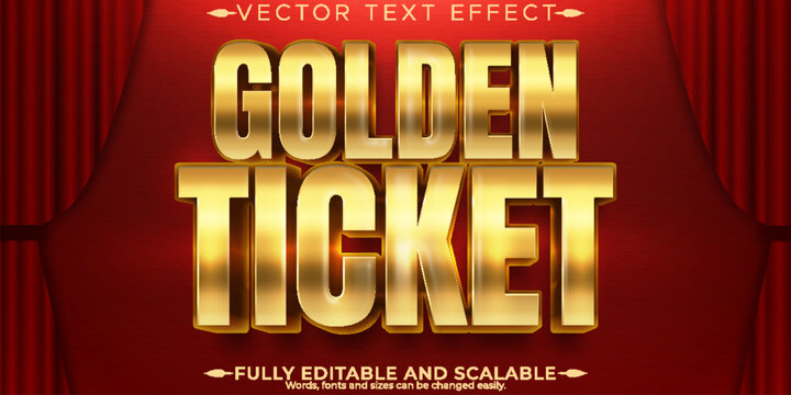 Vintage cinema text effect, editable theatre and movie text style