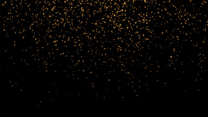 Glitter particles effect. Gold glittering Space star dust trail sparkling particles on transparent background. Stock royalty free vector illustration. PNG	