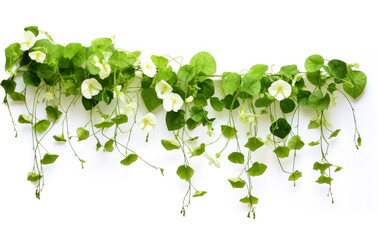 Ivy plants indoor wall mounted, , suspended/hanging, isolated on white background.
