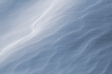 Ripples in the snow on Colorado Mtns