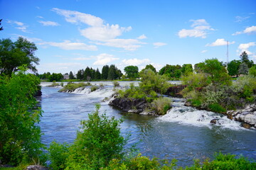  landscape of city Idaho Falls, Idaho, USA