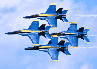 USN Blue Angles Diamond Formation
