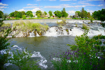 Fototapeta na wymiar landscape of city Idaho Falls, Idaho, USA