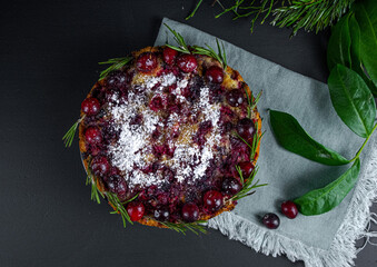 Traditional English Christmas Cranberry Pie