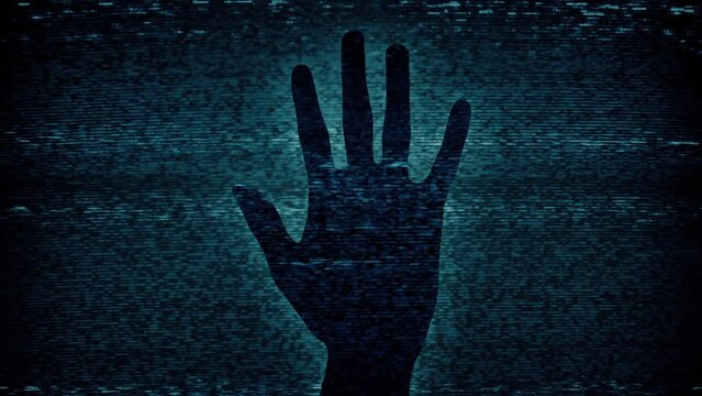 Dark Hand Appears In TV Static