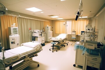 stock photo of inside emergency room unit in hospital