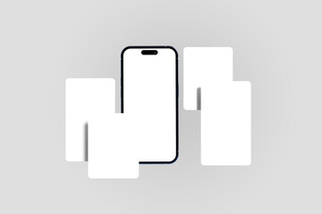 Social Media and Smartphone Mockup for your UI design presentation