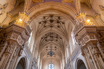 Monasterio de San Juan de los Reyes en la ciudad de Toledo, Castilla y la Mancha, España. - obrazy, fototapety, plakaty